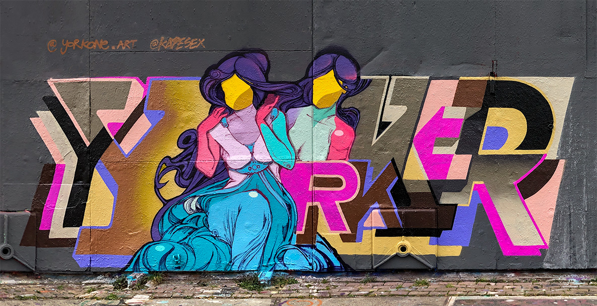 Simbl, yorkone, kapesex, Speedlight NDSM Amsterdam, street art, graffiti,